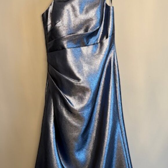 BRAND NEW, GIA FRANCO GOWN, SLATE BLUE, SIZE 14 - Picture 2 of 6